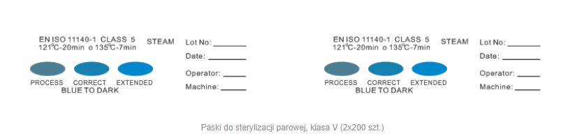 Test autoclav clasa V 2x200 buc.